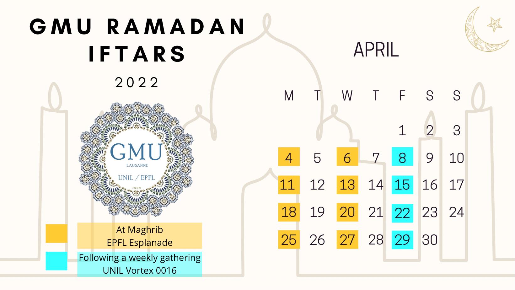 Ramadan 1443 Calendar